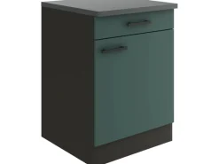 New Optifit Verona405 Küchen-Unterschrank 60 cm Steingrün