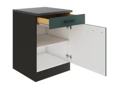 New Optifit Verona405 Küchen-Unterschrank 60 cm Steingrün