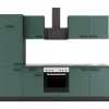 Optifit Einbauküchen<Verona405 Küchenzeile 270 cm ohne E-Geräte Steingrün