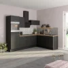 Optifit Winkelküchen<Winkelküche Optikoncept Ingvar ohne E-Geräte 270 cm Anthrazit