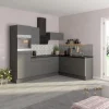 Optifit Winkelküchen|Besteckkästen<Winkelküche Optikoncept Mats ohne E-Geräte 270 cm Basaltgrau