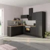 Discount Optifit Winkelküche Optikoncept Ingvar 270 cm Anthrazit