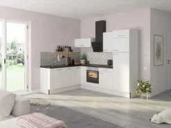 Hot Optifit Winkelküche Optikoncept Rurik 270 cm Weiß