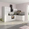 Optifit Winkelküchen<Winkelküche Optikoncept Rurik ohne E-Geräte 270 cm Weiß