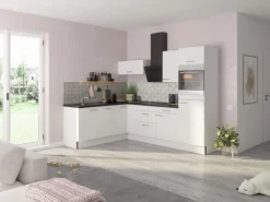 Discount Optifit Winkelküche Optikoncept Rurik ohne E-Geräte 270 cm Weiß
