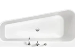 Ottofond Badewannen-Set Pino 155 cm Rechts inkl. Ablaufgarnitur und Armatur< Einhebelmischer
