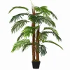 Outsunny Künstliche Pflanzen 120 cm mit Kunststofftopf< Töpfe