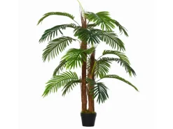 Outsunny Künstliche Pflanzen 120 cm mit Kunststofftopf< Töpfe