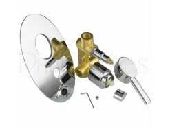PaulGurkes Dusch Komplett Set Unterputz Regendusche oval Luxus Brauseset< Einhebelmischer