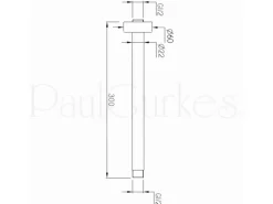 PaulGurkes Dusch Set Unterputz Deckenmontage Regendusche Komplett rund< Einhebelmischer
