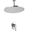 Sale PaulGurkes Duscharmatur Regendusche Unterputz oval Einhandmischer Deckenarm Duschkopf
