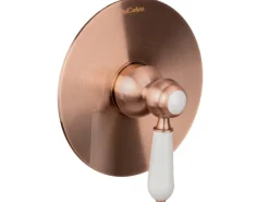 PaulGurkes Dusch-Set mit Unterputz-Armatur Kupfer Nostalgie Retro Duschsystem< Einhebelmischer