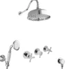 Online PaulGurkes Nostalgie Dusch Set Unterputz Regendusche Retro