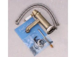 Hot PaulGurkes Nostalgie Wasserhahn Einhandmischer Retro Waschtischbatterie