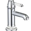 Discount PaulGurkes Nostalgie Wasserhahn Einhandmischer Retro Waschtischbatterie Glänzend