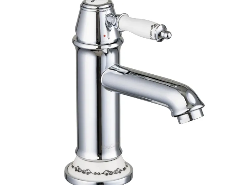Discount PaulGurkes Nostalgie Wasserhahn Einhandmischer Retro Waschtischbatterie Glänzend