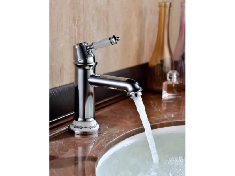 Discount PaulGurkes Nostalgie Wasserhahn Einhandmischer Retro Waschtischbatterie Glänzend