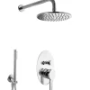 PaulGurkes Regendusche Komplett Set Unterputz Regenwalddusche 20cm< Einhebelmischer