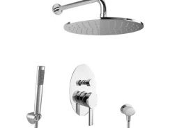 PaulGurkes Regendusche Unterputz Dusch Set oval Komplett I< Einhebelmischer
