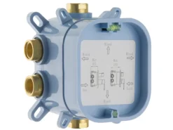 PaulGurkes Einhebelmischer<Unterputz Duschsystem 3-Wege für Badewannen mit Thermostat Mischbatterie Fertigmontage Set Regendusche