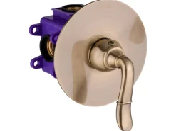PaulGurkes Einhebelmischer<Waschtischarmatur Bronze Unterputz Retro Antik