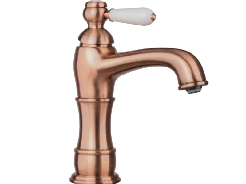 Hot PaulGurkes Wasserhahn Nostalgie Rote Bronze Kupfer Einhandmischer Matt