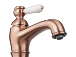 Hot PaulGurkes Wasserhahn Nostalgie Rote Bronze Kupfer Einhandmischer Matt