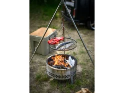 New Petromax Dreibein-Set mit Kette & Haken D1 Stahl Aufstellhöhe 88 cm - 144 cm