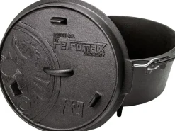 Petromax Dutch Oven FT9 Schwarz mit Standfüßen 7,5 l Ø 23,9 cm< Herde|Töpfe