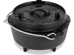Discount Petromax Dutch Oven FT3 Schwarz mit planem Boden 1,6 l
