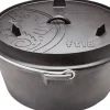 Petromax Töpfe<Dutch Oven FT18-T Schwarz mit planem Boden ca. 17,3 l