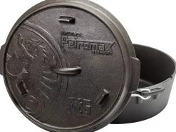 Discount Petromax Dutch Oven FT6-T Schwarz mit planem Boden 5,5 l