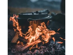 Petromax Pfannen|Töpfe<Dutch Oven Set FT9-T-Scrub Schwarz mit planem Boden 7,5 l Ø 23,9 cm
