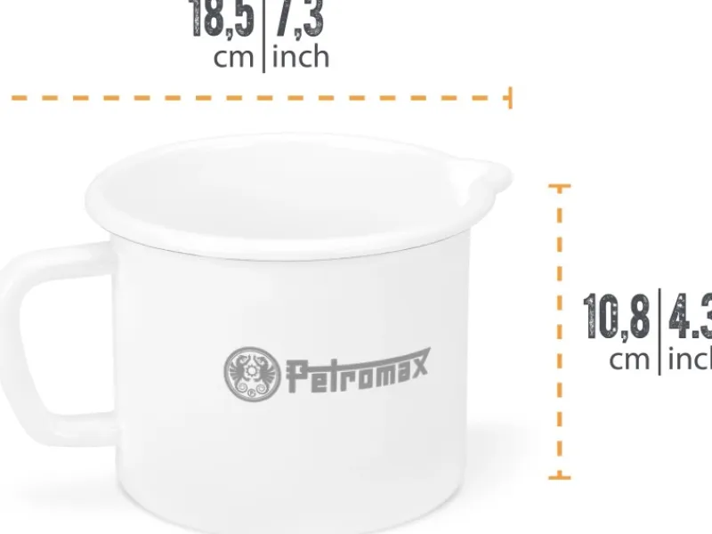 Petromax Emaille Milchtopf 1 L< Herde