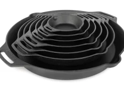 Petromax Feuerpfanne FP50H-T Schwarz mit 2 Henkeln Gusseisen Ø 50 cm< Herde