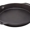 Petromax Feuerpfanne FP35H-T Schwarz mit 2 Henkeln Gusseisen Ø 35 cm< Herde