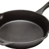 Petromax Herde<Feuerpfanne FP25-T Schwarz mit Stiel Gusseisen Ø 25 cm