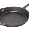 Petromax Herde<Feuerpfanne FP30-T Schwarz mit Stiel Gusseisen Ø 30 cm