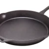 Petromax Feuerpfanne FP35-T Schwarz mit Stiel Gusseisen Ø 35 cm< Herde