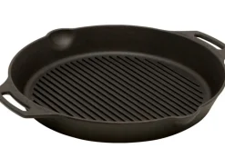 Petromax Pfannen|Herde<Grill-Feuerpfanne GP35H-T mit 2 Henkeln Gusseisen Ø 35 cm
