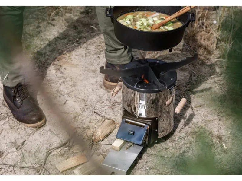 Petromax Töpfe<Grillplatte mit Kochkreuz für Raketenofen