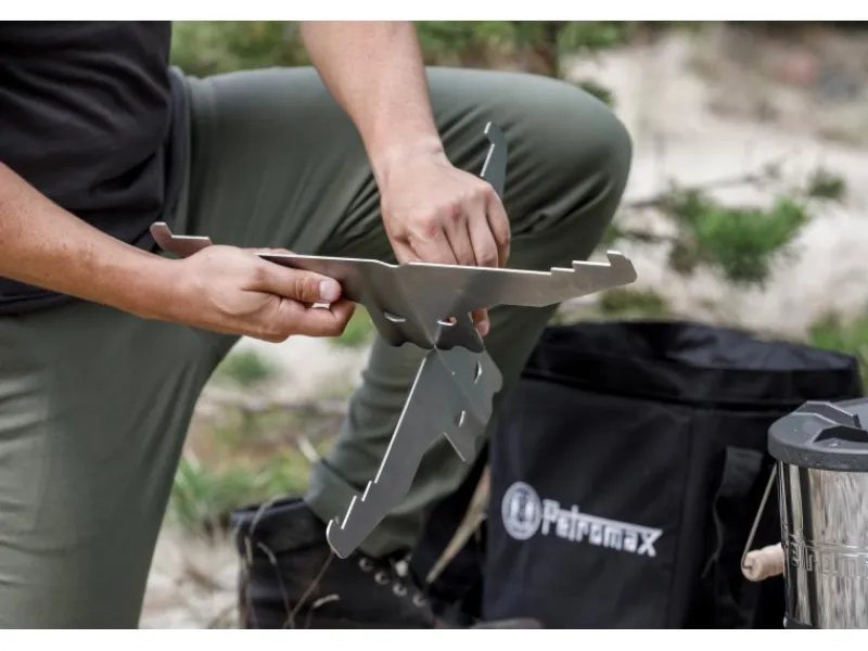 Petromax Töpfe<Grillplatte mit Kochkreuz für Raketenofen