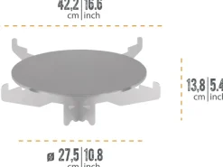 Petromax Töpfe<Grillplatte mit Kochkreuz für Raketenofen
