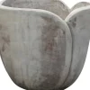 Töpfe<Pflanzgefäß Tulpenform Terrakotta Ø 33 cm Braun
