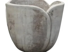Töpfe<Pflanzgefäß Tulpenform Terrakotta Ø 33 cm Braun