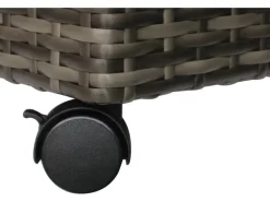 Pflanzkasten mit Rollen Polyrattan 82 cm x 28 cm x 72 cm< Töpfe