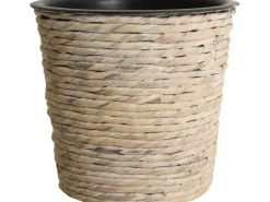 Pflanztopf Ø 21 cm x 19 cm Waschweiß Hyazinthe< Töpfe