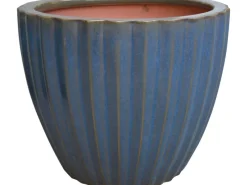 Töpfe<Pflanztopf 16 cm x Ø 19 cm Blau