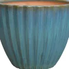 Pflanztopf 30 cm x Ø 36 cm Hellblau< Töpfe