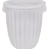 Pflanztopf 21 cm x Ø 20 cm Weiß< Töpfe